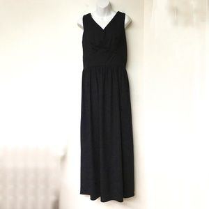 Vintage Dress By Randy Collection Black Sleeveless Empire Waist